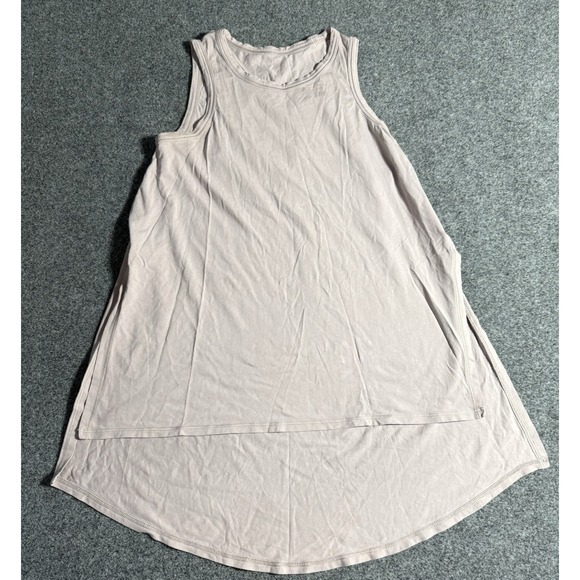 Lululemon High Low Crew Neck Sleeveless Tank Top Light Pink Size 6? - Picture 1 of 5